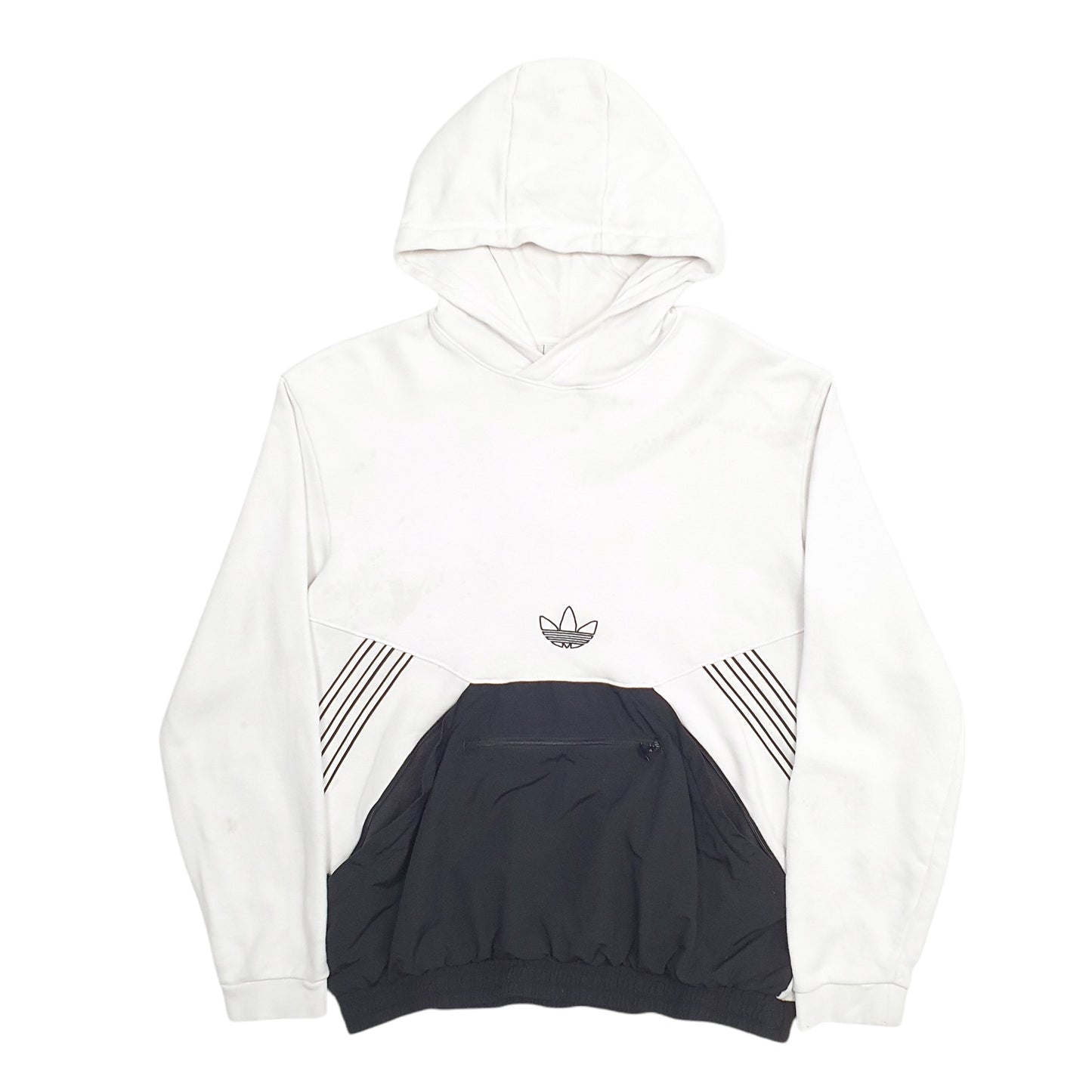 Mens White Adidas  Hoodie Jumper