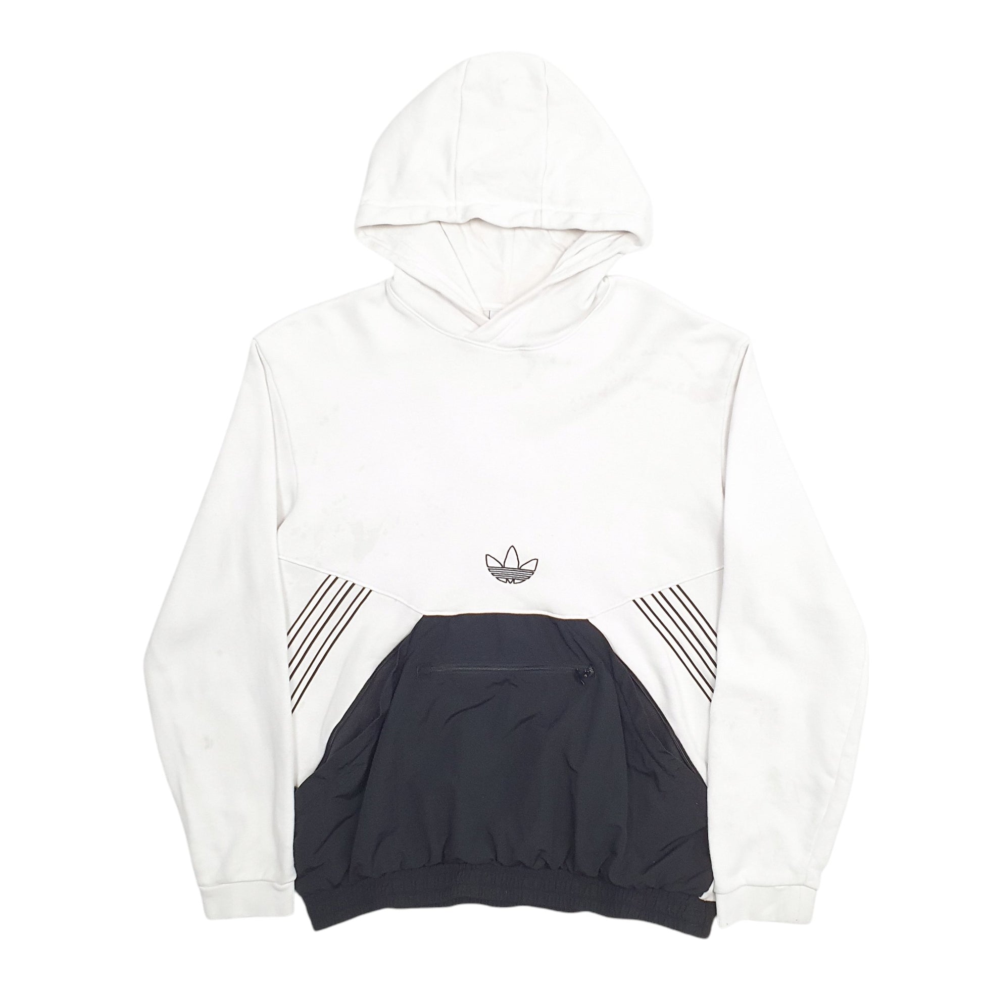 Mens White Adidas  Hoodie Jumper