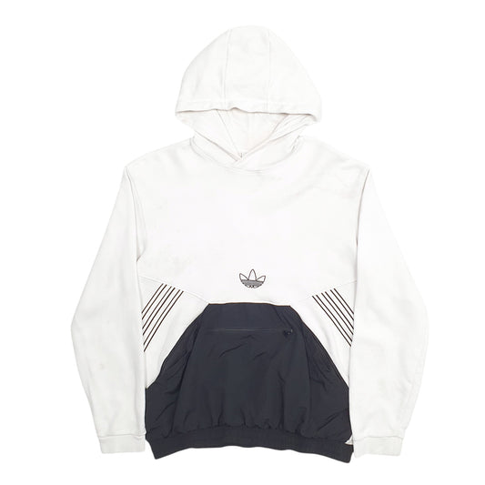 Mens White Adidas  Hoodie Jumper