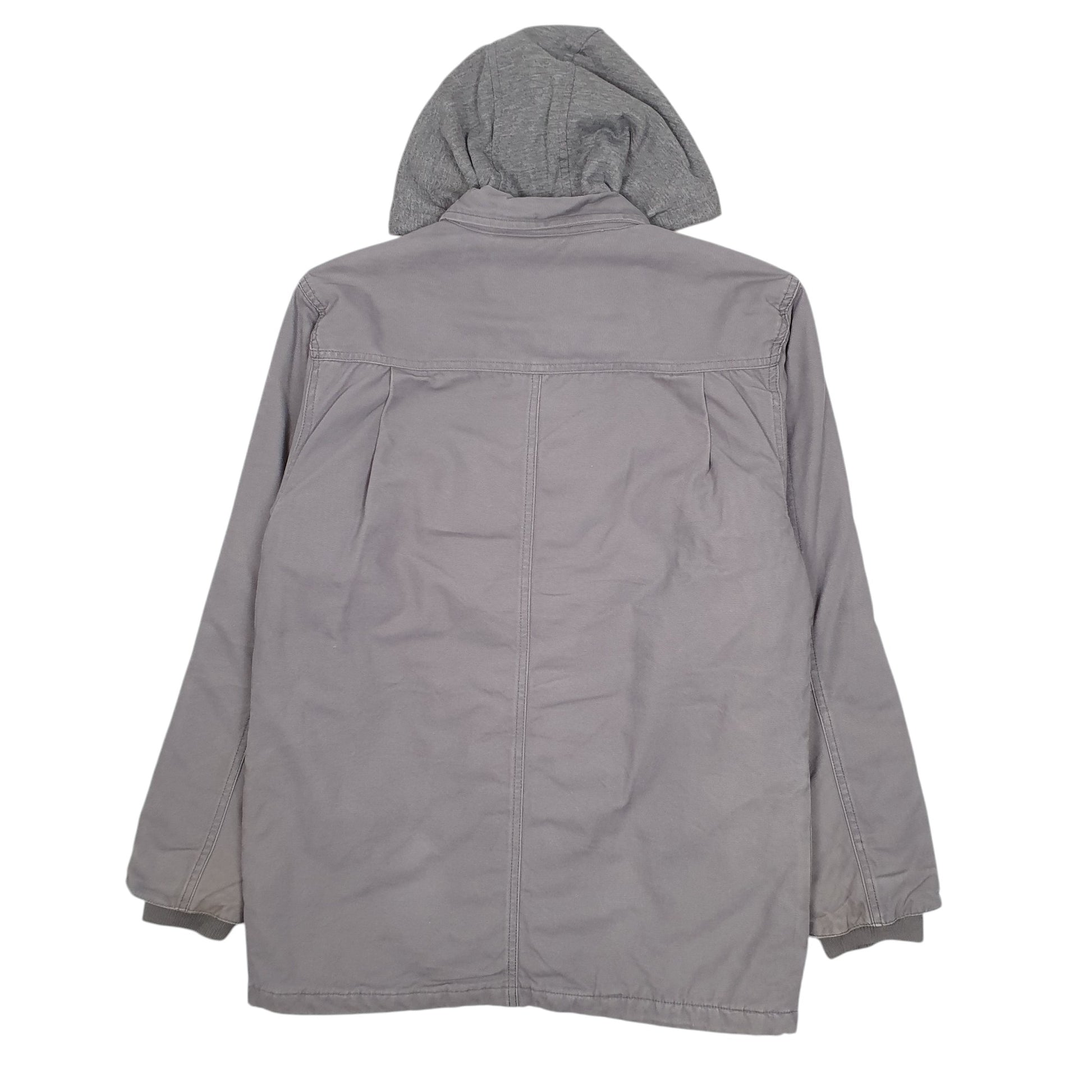 Mens Grey Dickies Hoodie Bomber Full Zip Coat