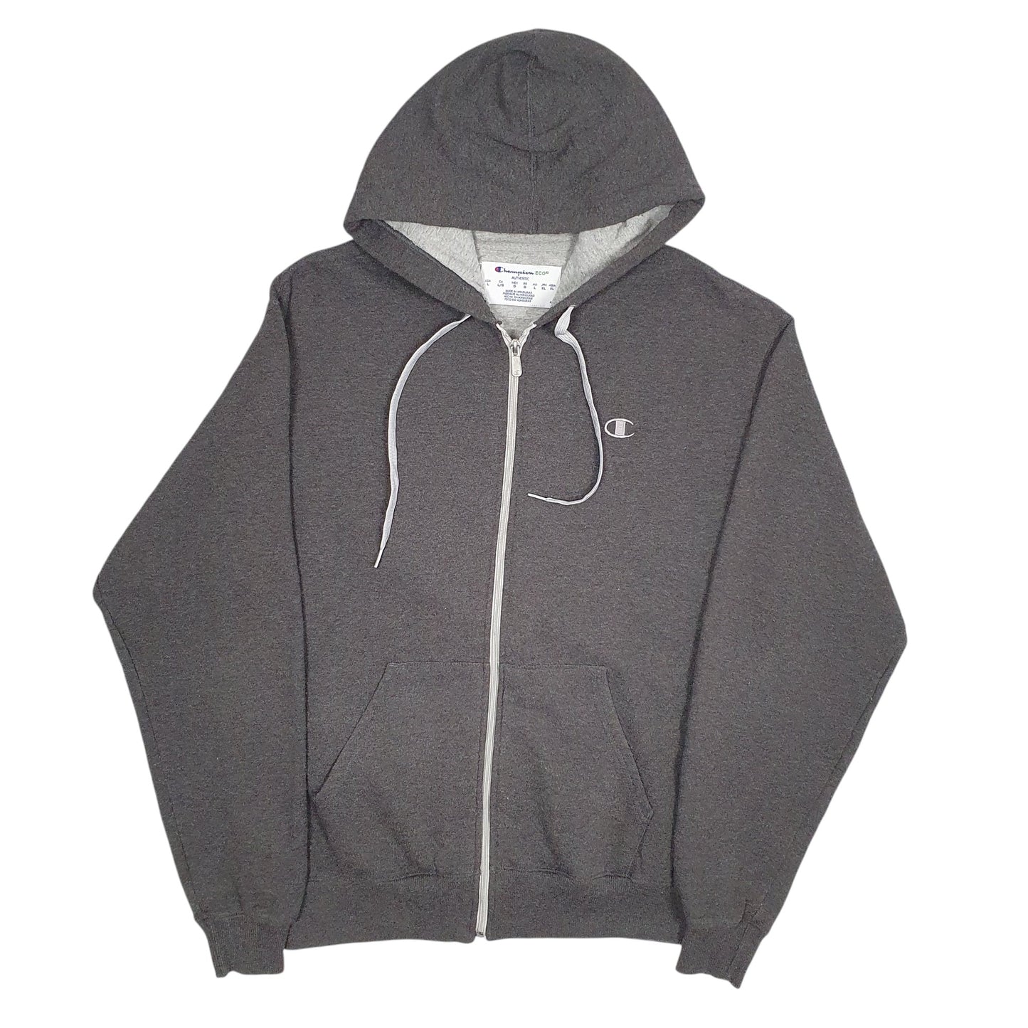 Mens Grey Champion  Full Zip Jumper