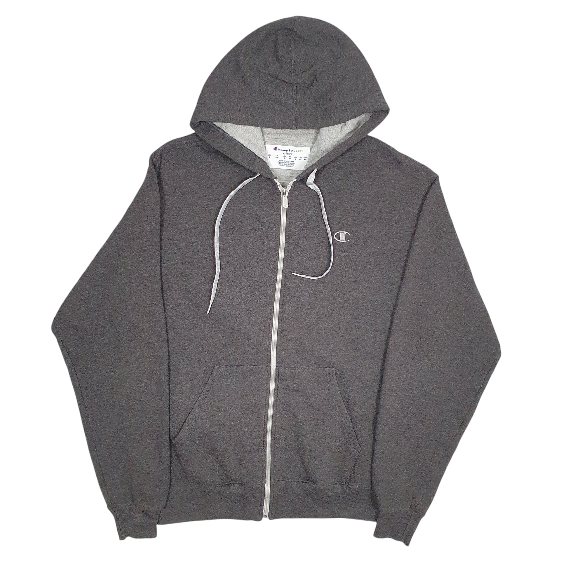 Mens Grey Champion  Full Zip Jumper