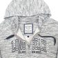 Mens Grey Pacific & Co Long Beach Island New Jersey Full Zip Jumper