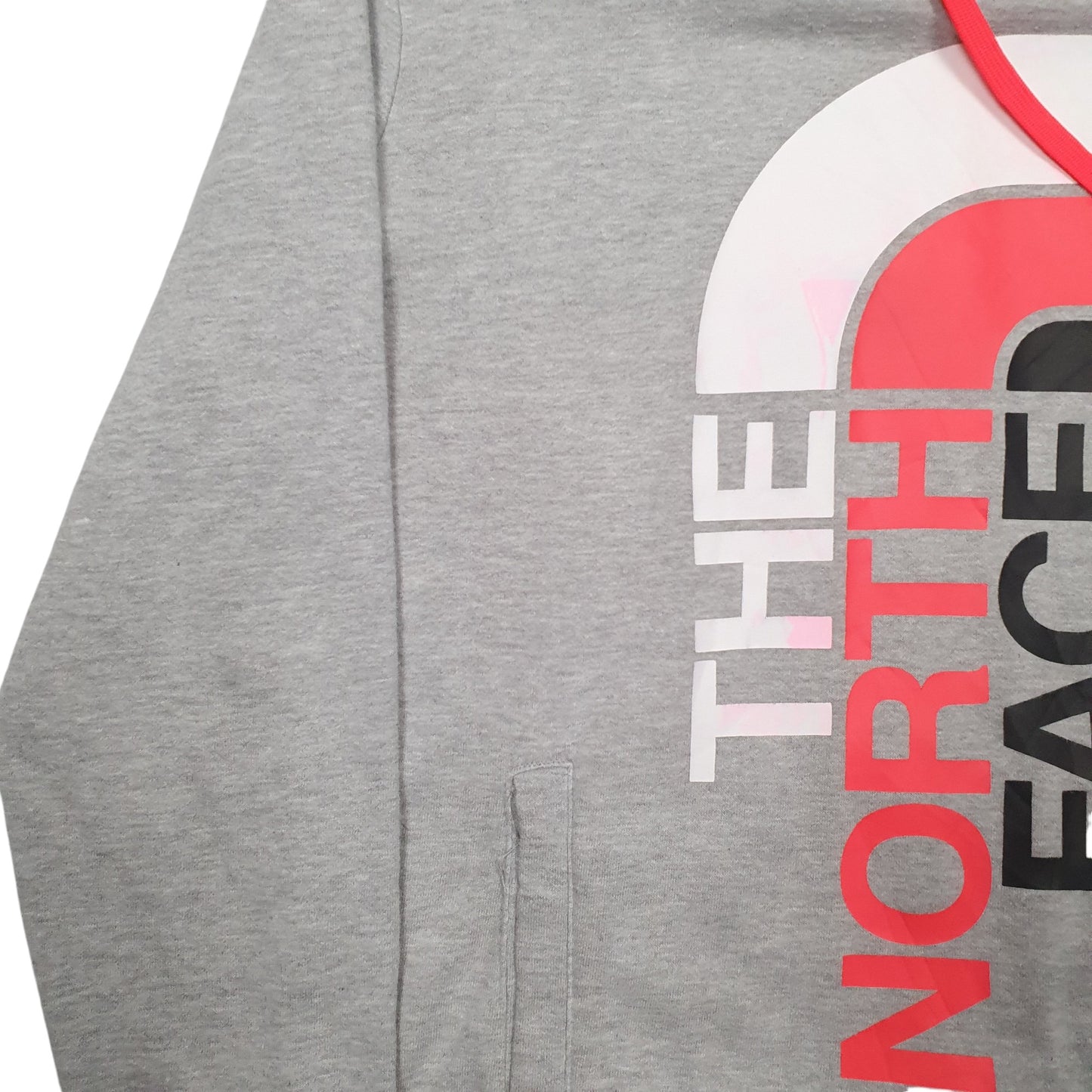 Womens Grey The North Face Spellout Hoodie Jumper