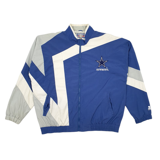 Mens Blue Starter Pro Line Vintage 90s Dallas Cowboys  Coat