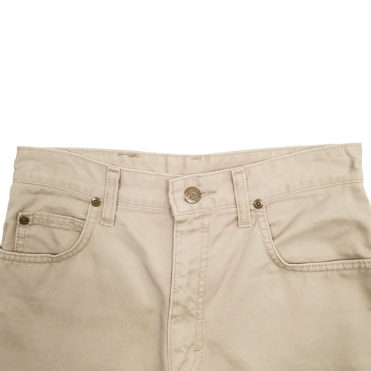 Mens Beige Lee  Chino Trousers