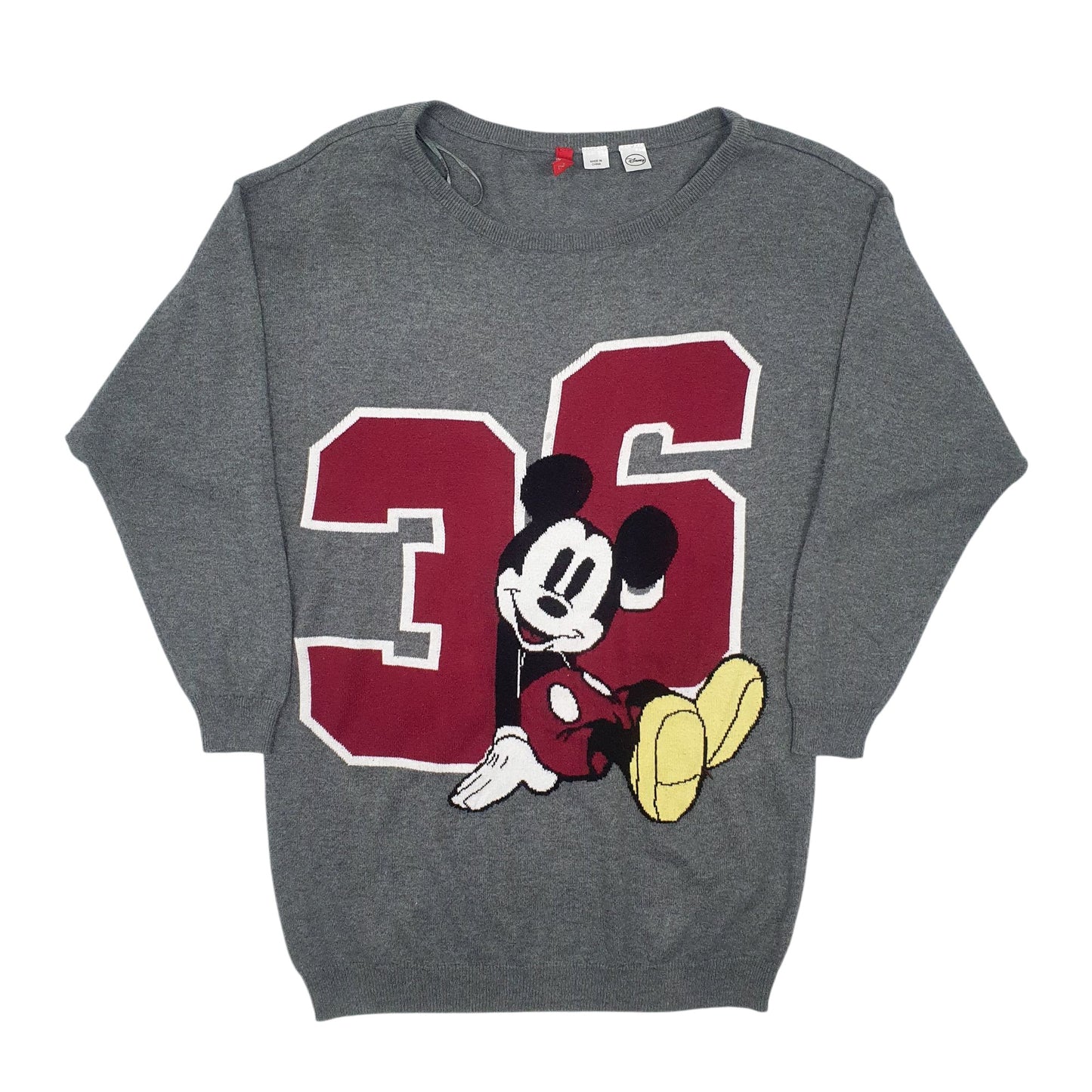 Mens Grey Disney  Crewneck Jumper