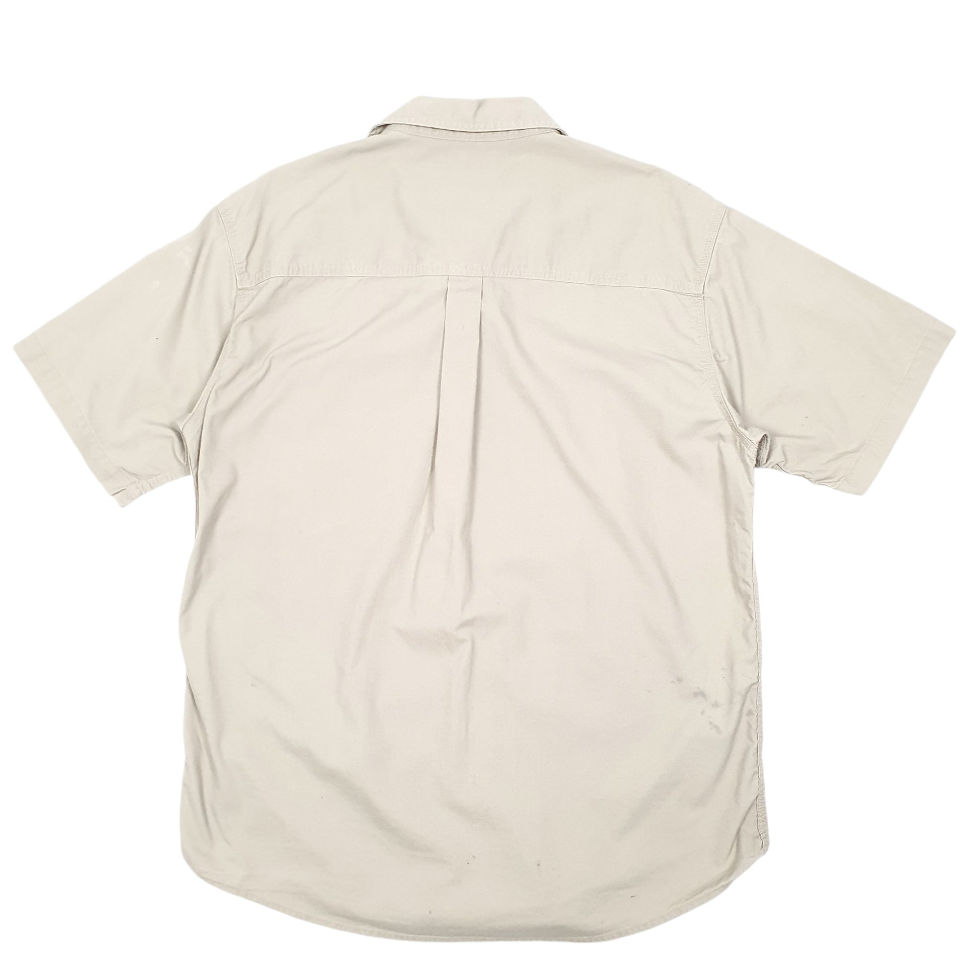 Mens Beige Carhartt Workwear Short Sleeve Shirt