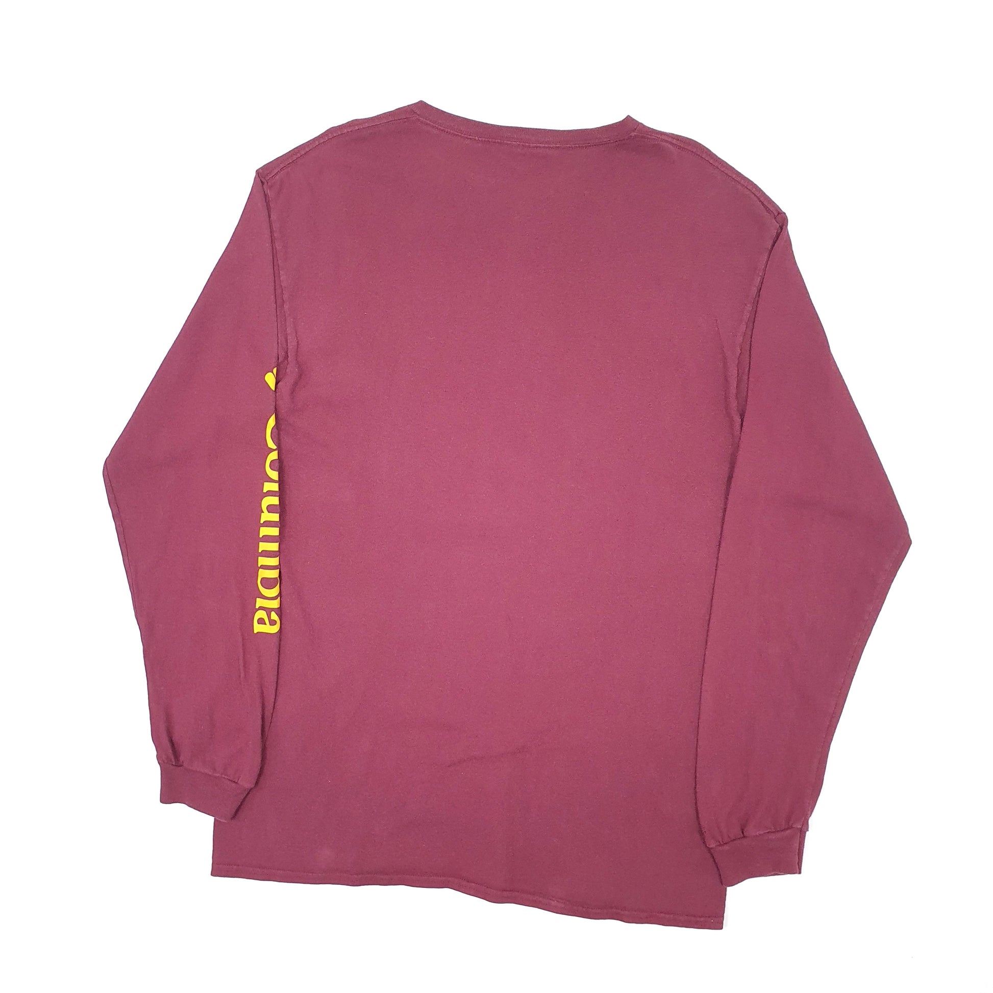 Mens Burgundy Columbia Sportswear  Long Sleeve T Shirt