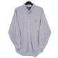 Mens Purple Ralph Lauren Velcro Fasten Altered Long Sleeve Shirt