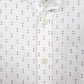 Mens White Banana Republic Organic Spots Short Sleeve Shirt