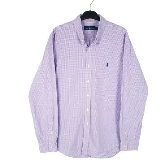 Mens Lilac Ralph Lauren  Long Sleeve Shirt