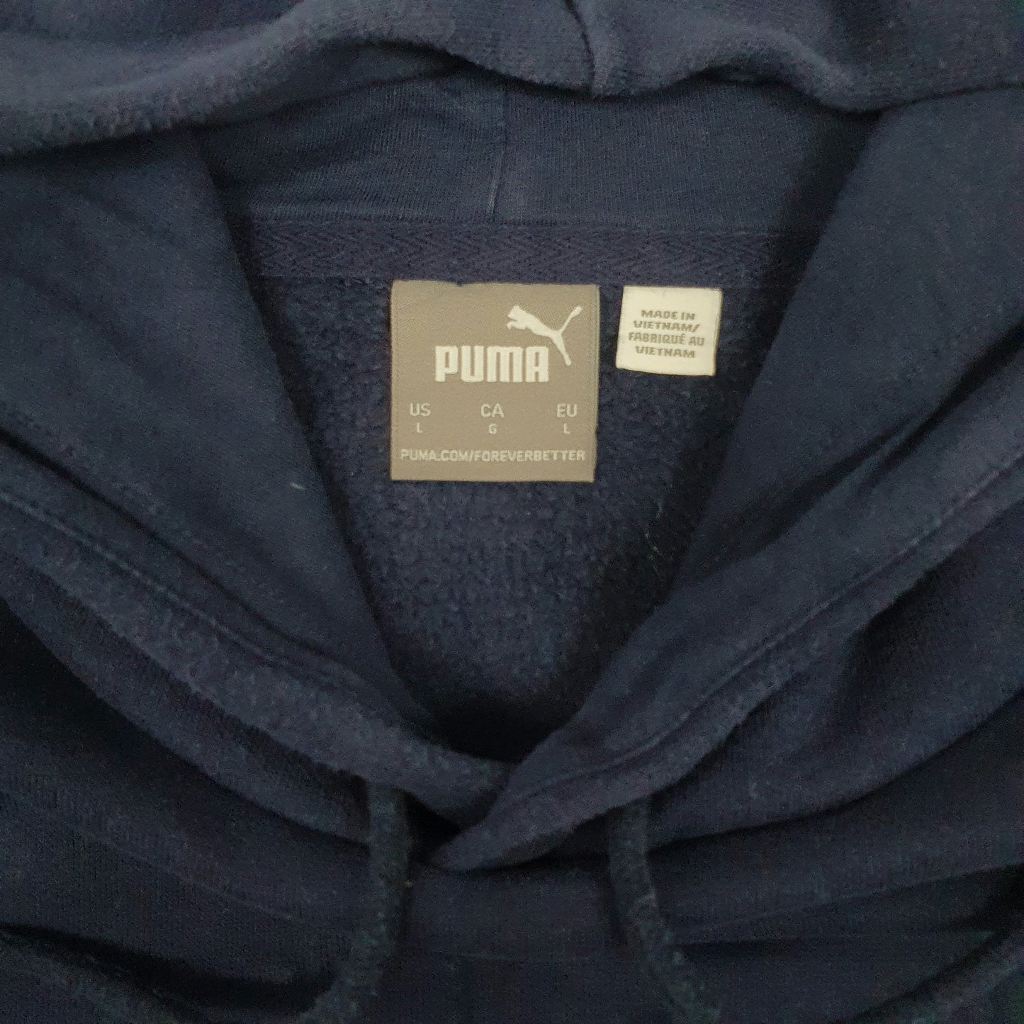 Mens Navy Puma  Hoodie Jumper