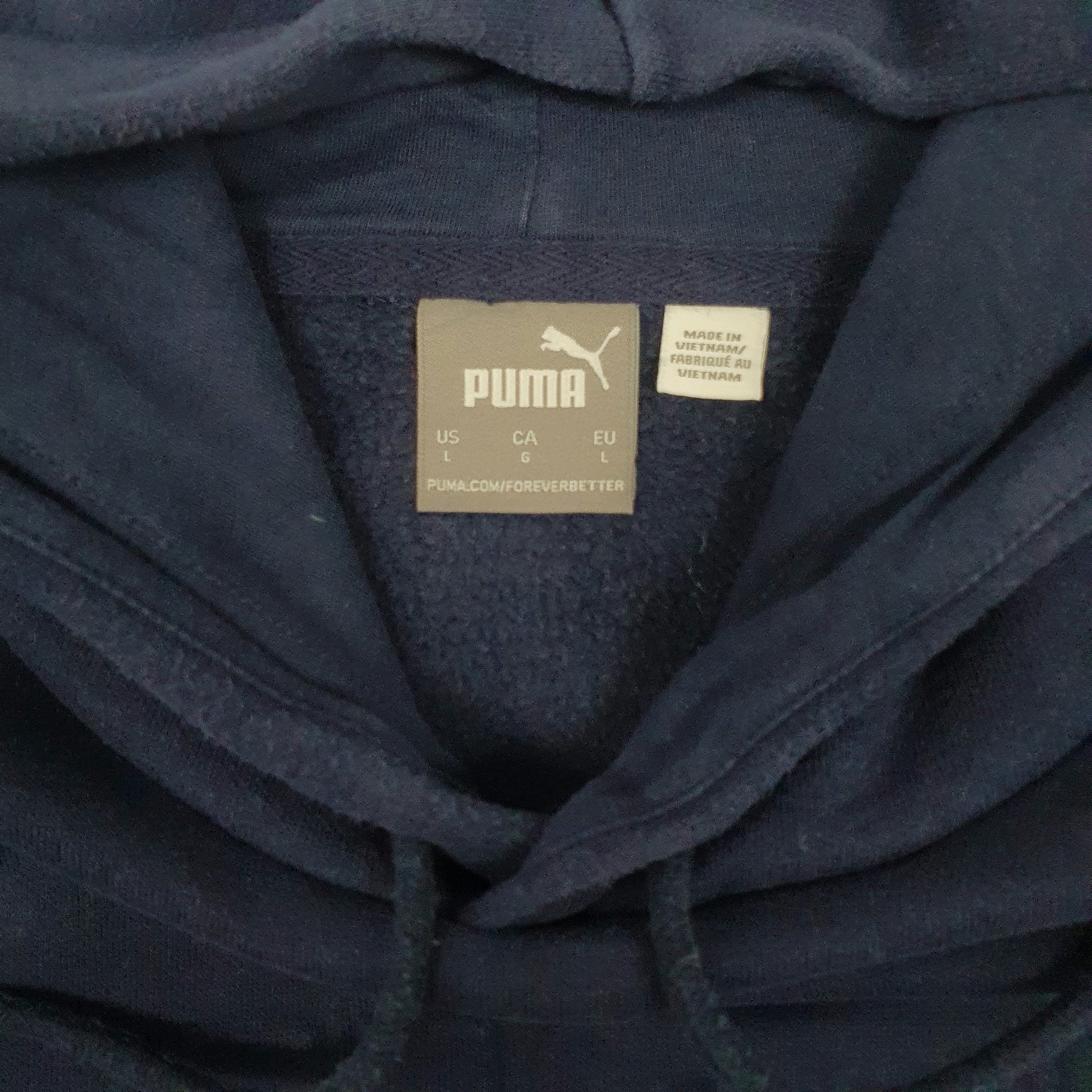 Mens Navy Puma  Hoodie Jumper