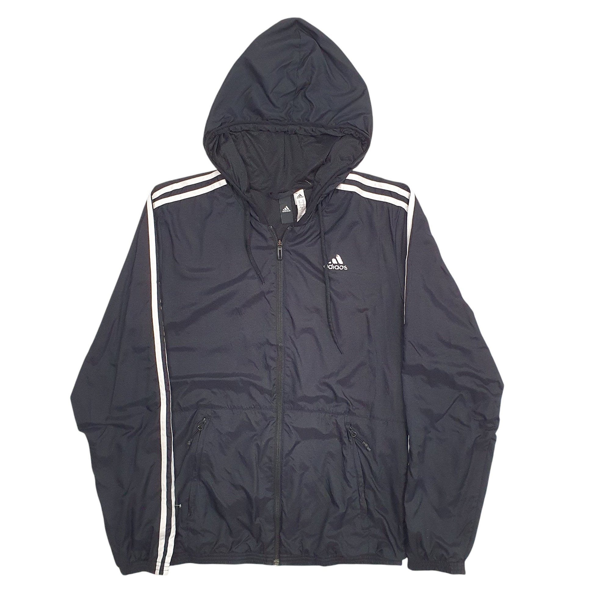 Womens Black Adidas  Hoodie Coat