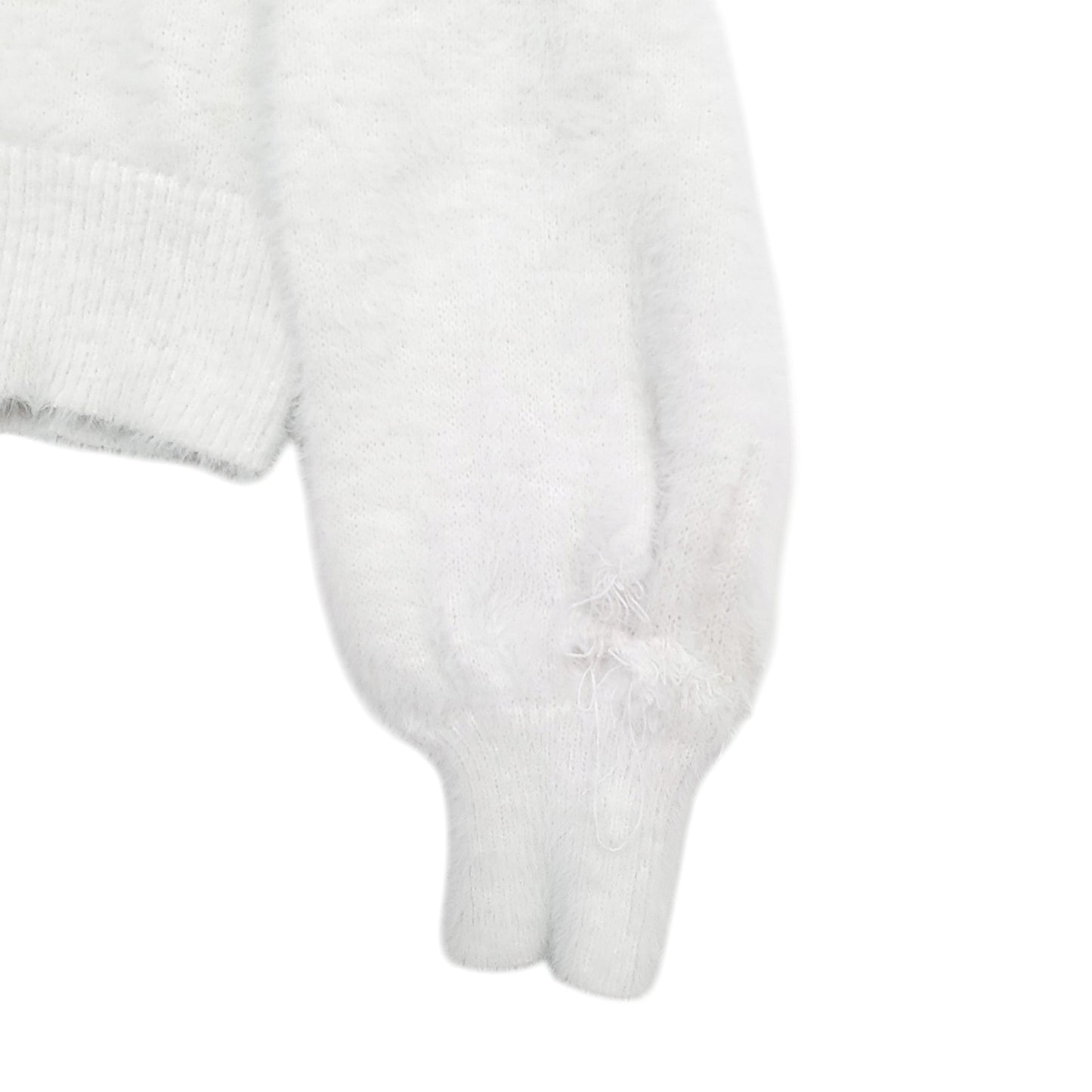 Womens White Sunday Brst  Crewneck Jumper