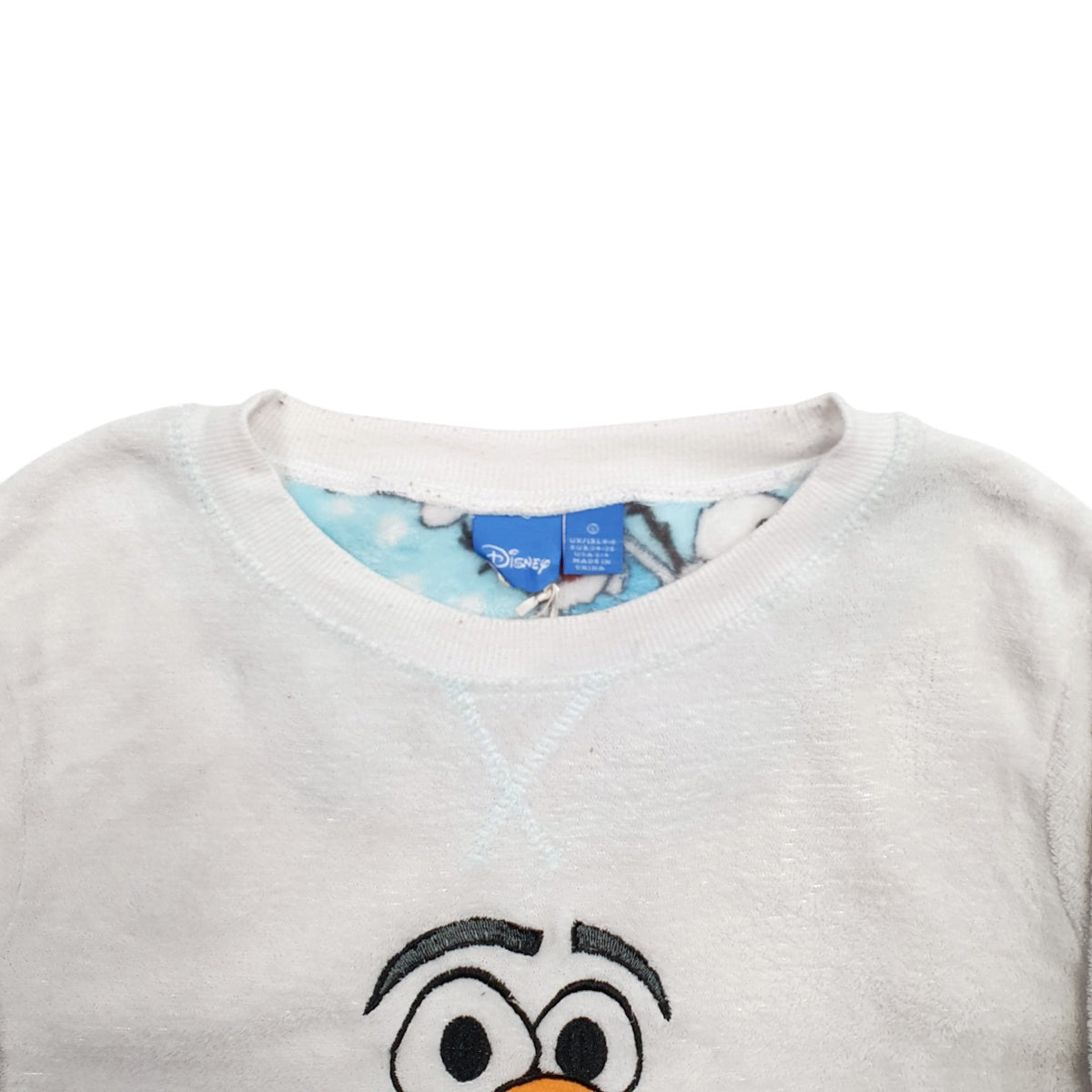 Womens White Disney Snowman Crewneck Jumper