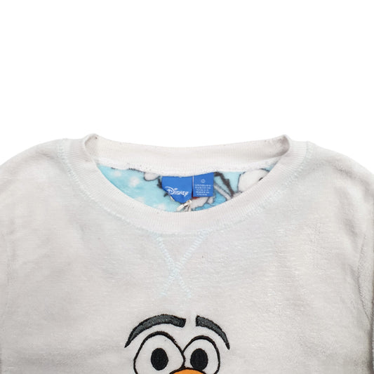 Womens White Disney Snowman Crewneck Jumper