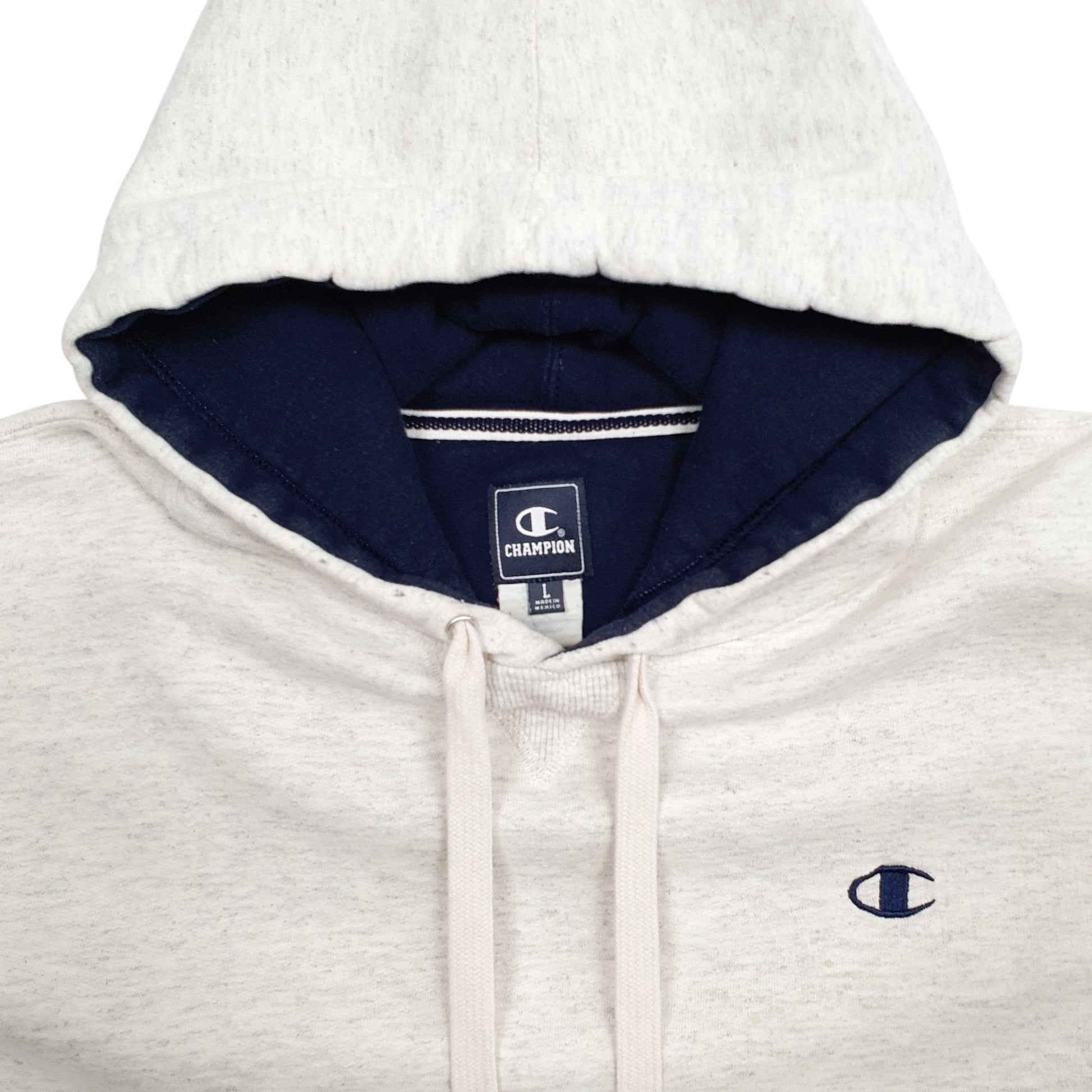 Mens Grey Champion  Hoodie Jumper