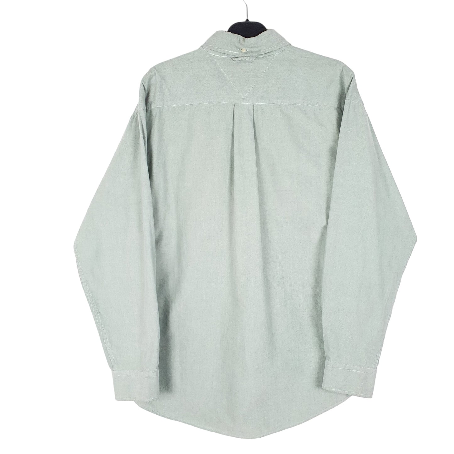 Mens Green Tommy Hilfiger Oxford Long Sleeve Shirt