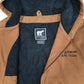 Mens Tan White Bear Active Hoodie Lined  Coat