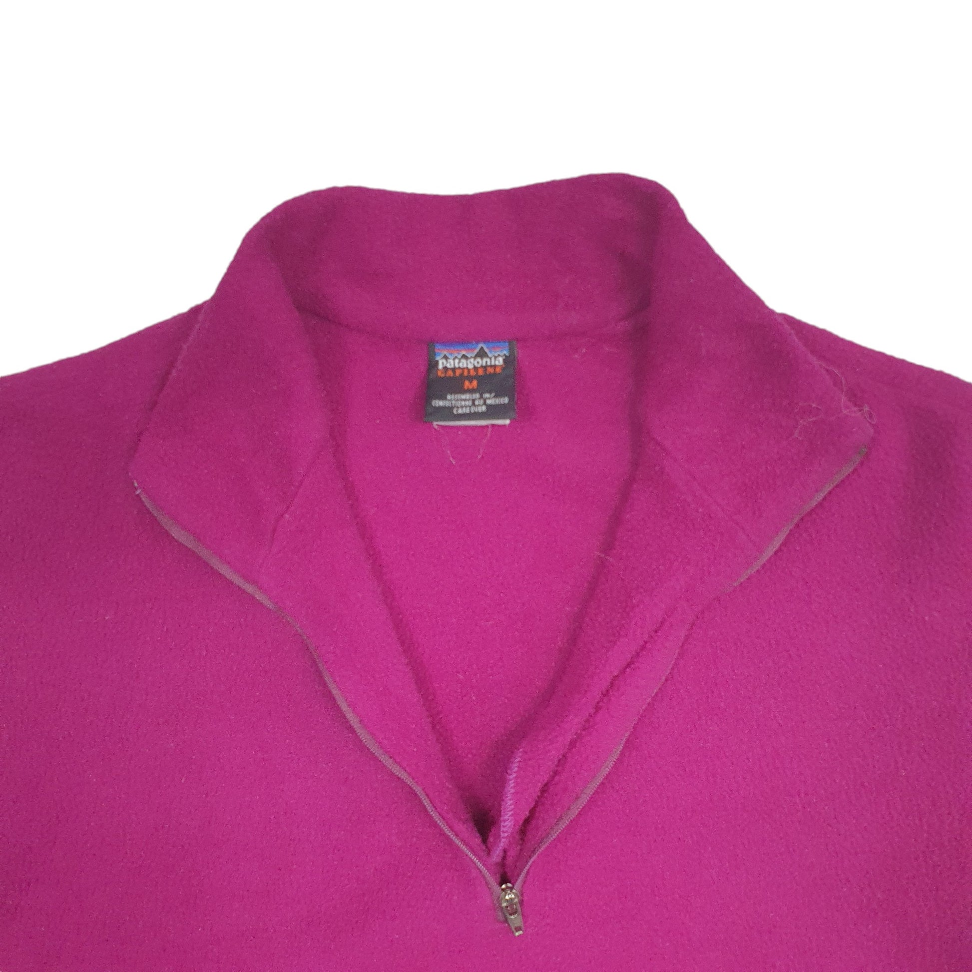 Womens Purple Patagonia Capilene Quarter Zip Jumper