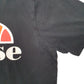 Mens Black Ellesse Spellout Short Sleeve T Shirt