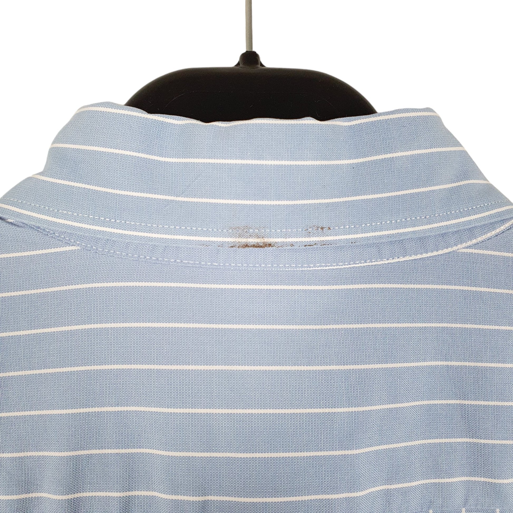 Mens Blue Lacoste  Long Sleeve Shirt