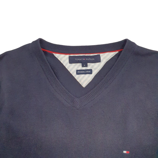 Mens Navy Tommy Hilfiger Knit Crewneck Jumper