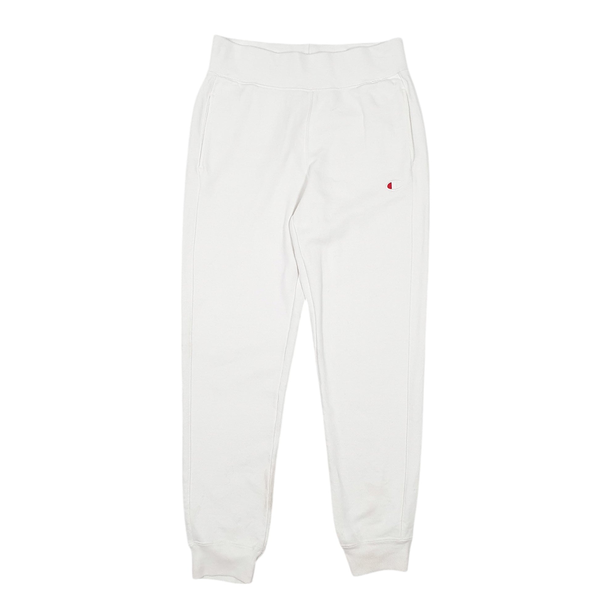 Mens White Champion  Jogger Trousers