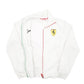 Mens White Puma Ferrari Full Zip Jumper