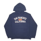 Mens Navy Gildan San Francisco Hoodie Jumper