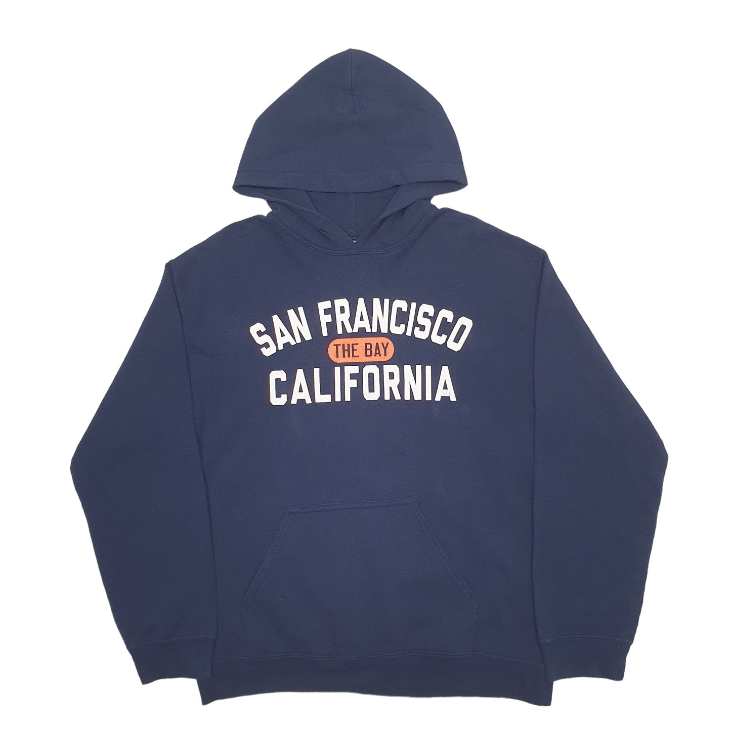 Mens Navy Gildan San Francisco Hoodie Jumper