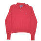 Mens Red Polo Ralph Lauren Collared Knit Crewneck Jumper