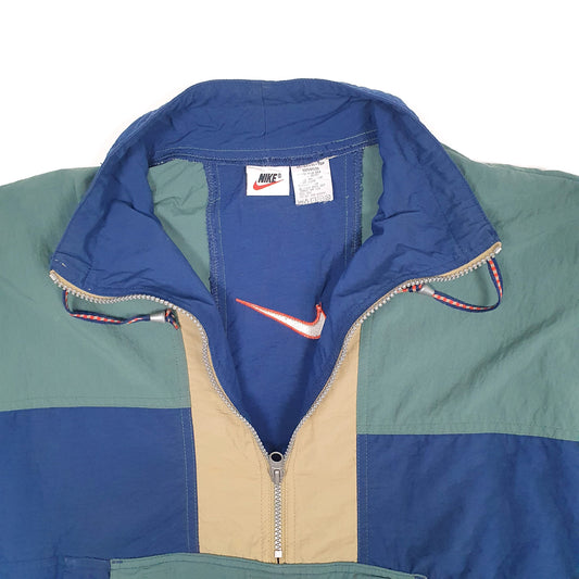 Mens Blue Nike Vintage 1990s Shell Festival  Coat