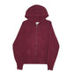Mens Burgundy Champion  Full Zip Jumper