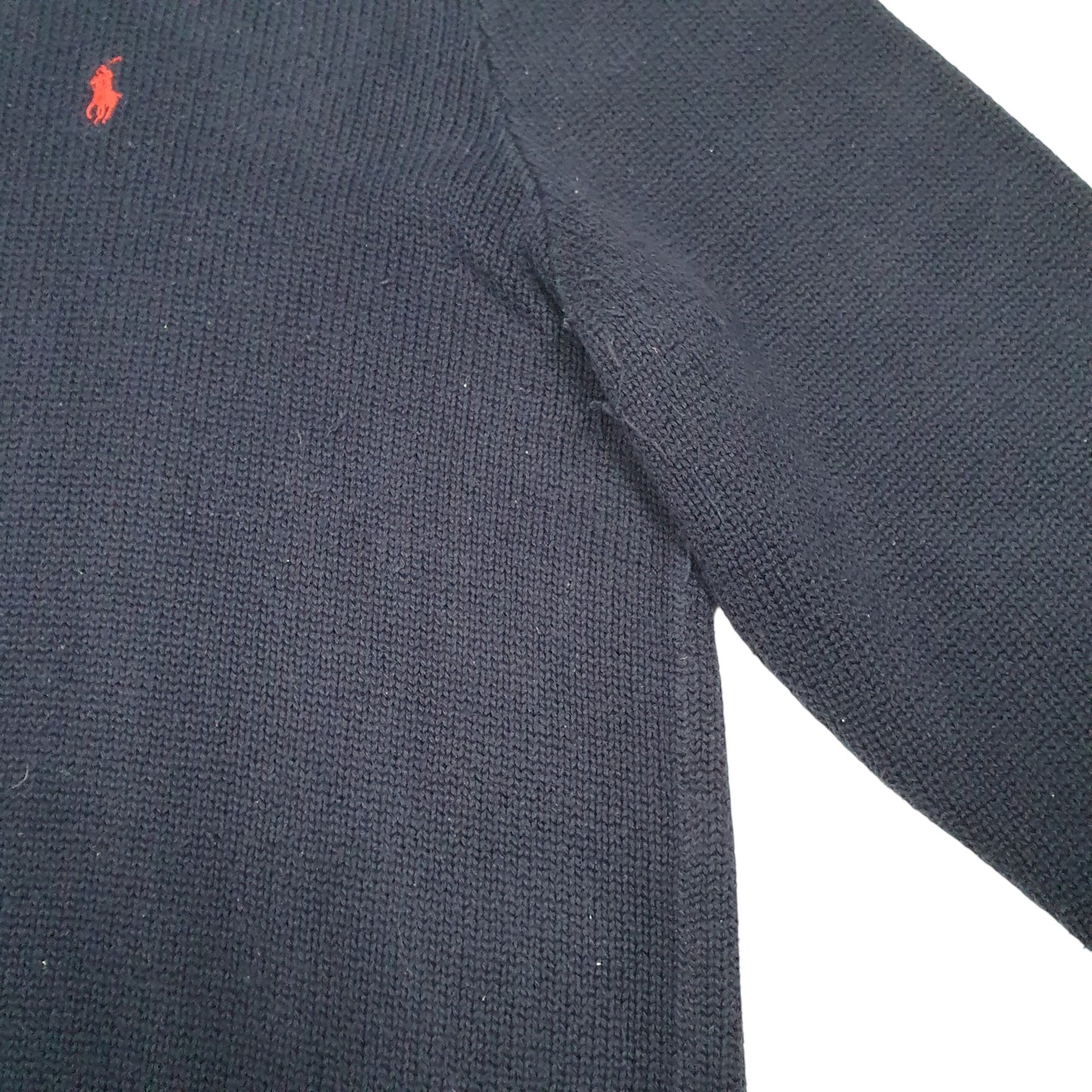 Mens Navy Polo Ralph Lauren Knit V Neck Jumper