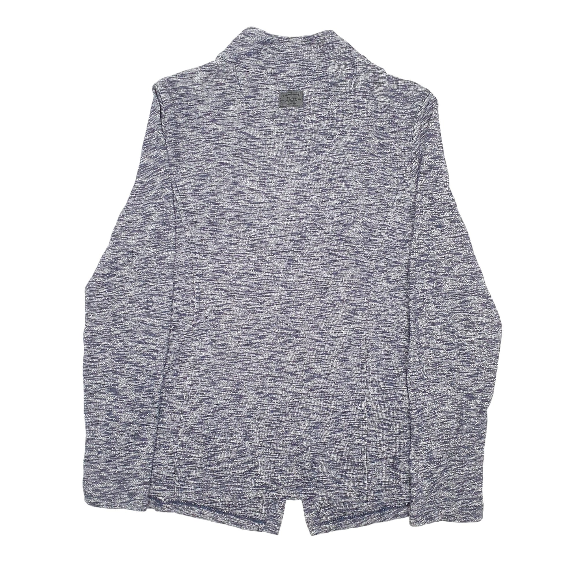 Womens Grey G.H. Bass & Co Top Shawl Collar Sweater Cardigan Full Zip Jumper