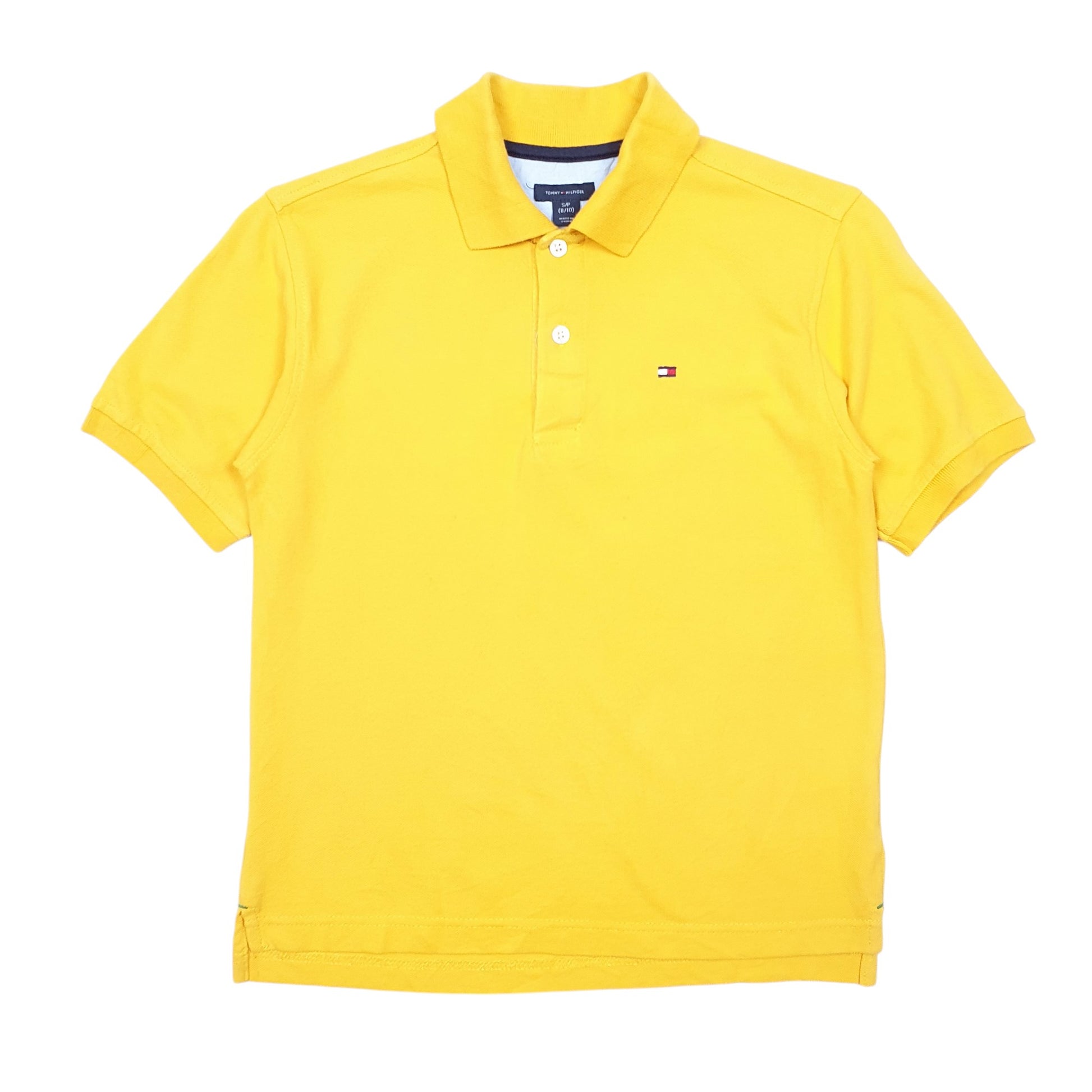 Womens Yellow Tommy Hilfiger  Short Sleeve Polo Shirt