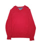 Mens Red Tommy Hilfiger Knit Crewneck Jumper