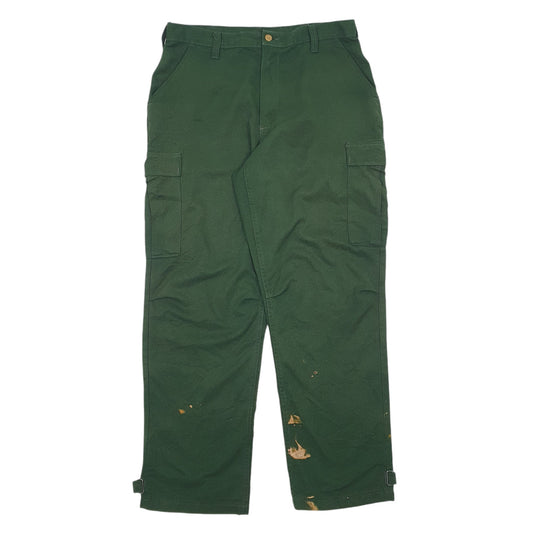 Mens Green Unbranded Wildland Fire-Fighting Cargo Trousers