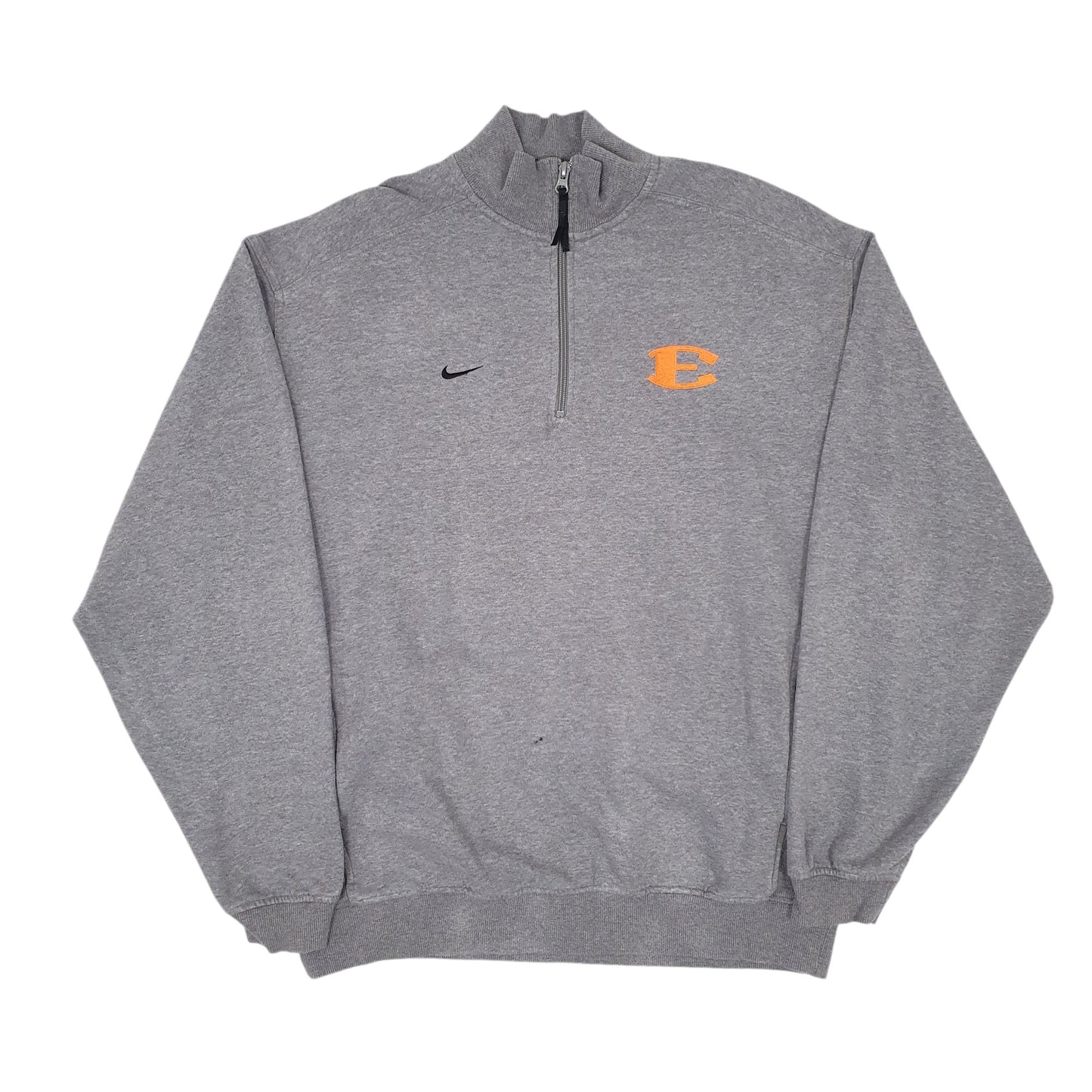 Mens Grey Nike Vintage 2000s Quarter Zip Jumper