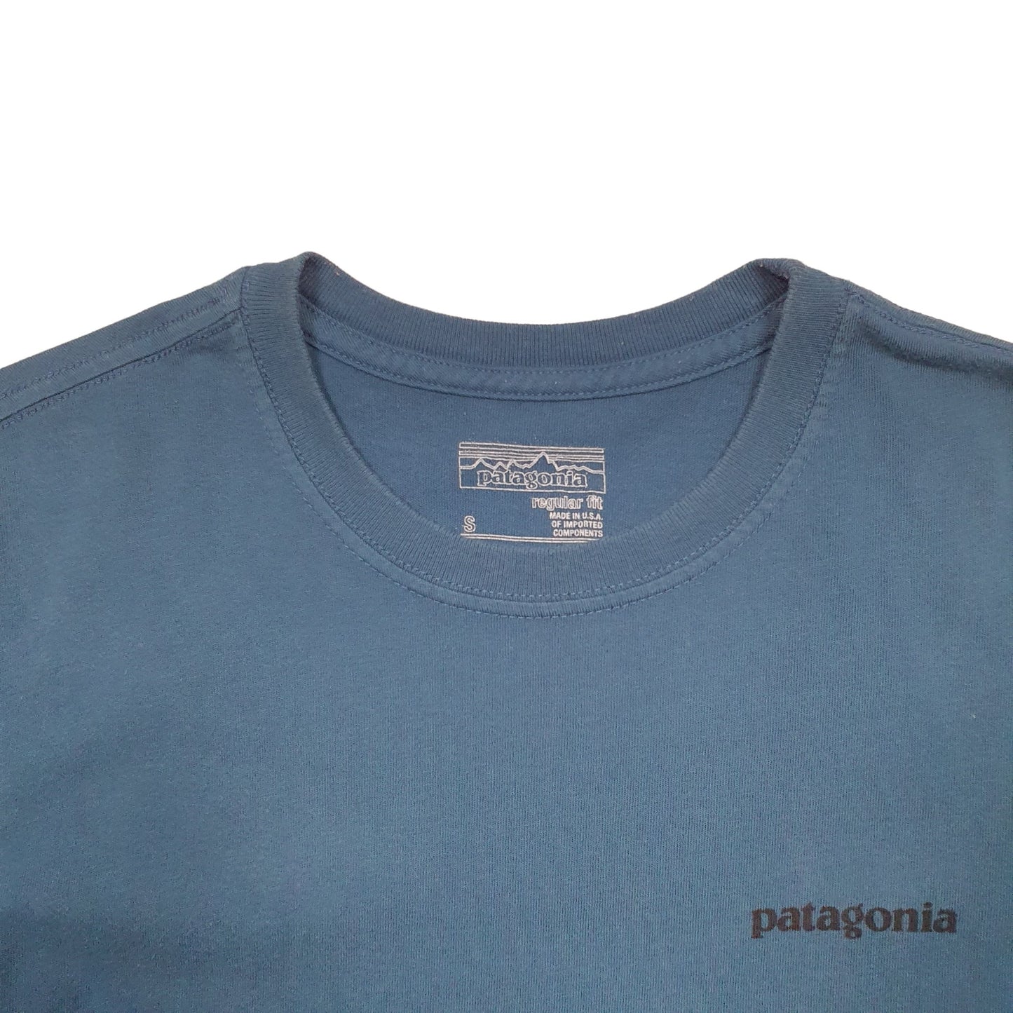 Mens Blue Patagonia  Short Sleeve T Shirt