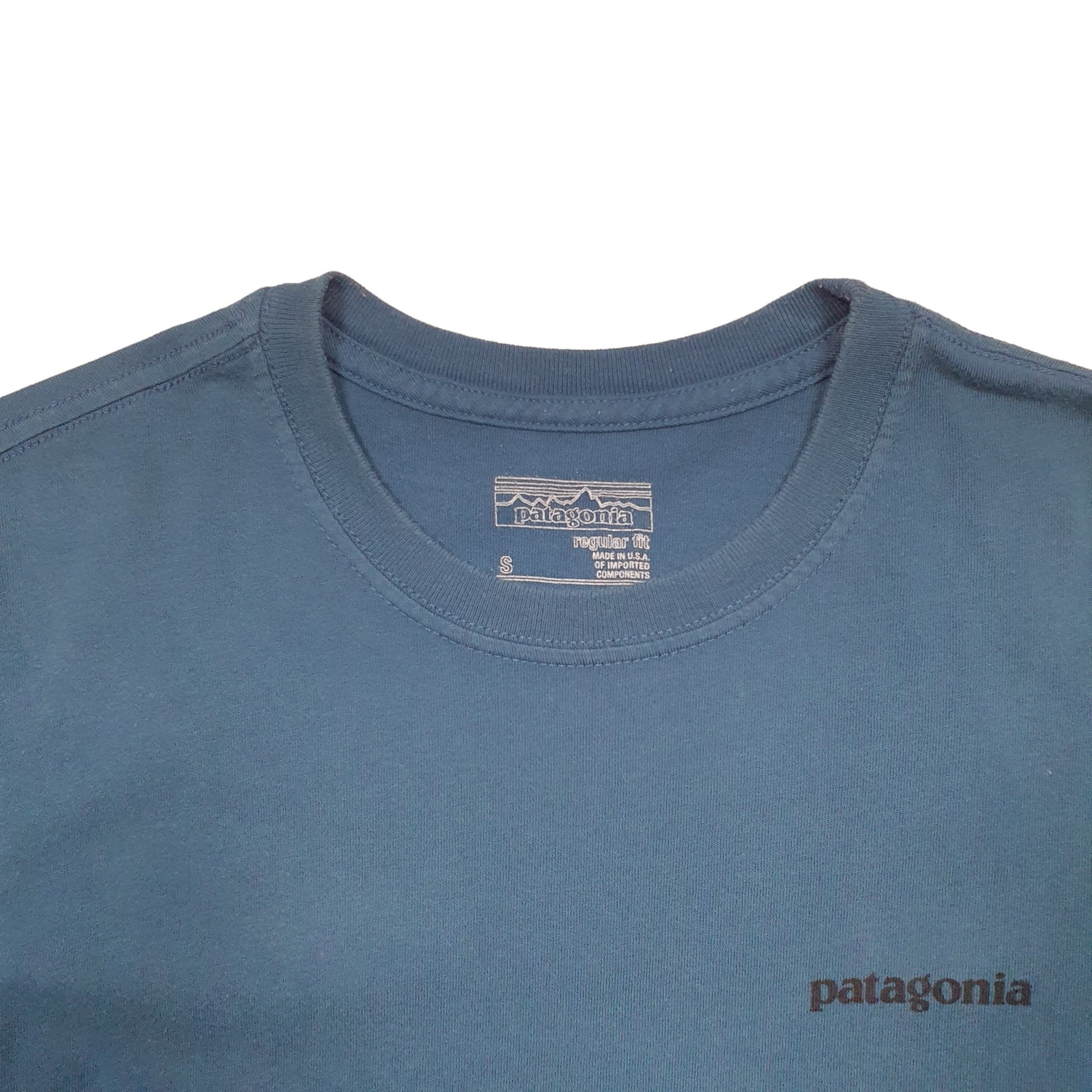 Mens Blue Patagonia  Short Sleeve T Shirt
