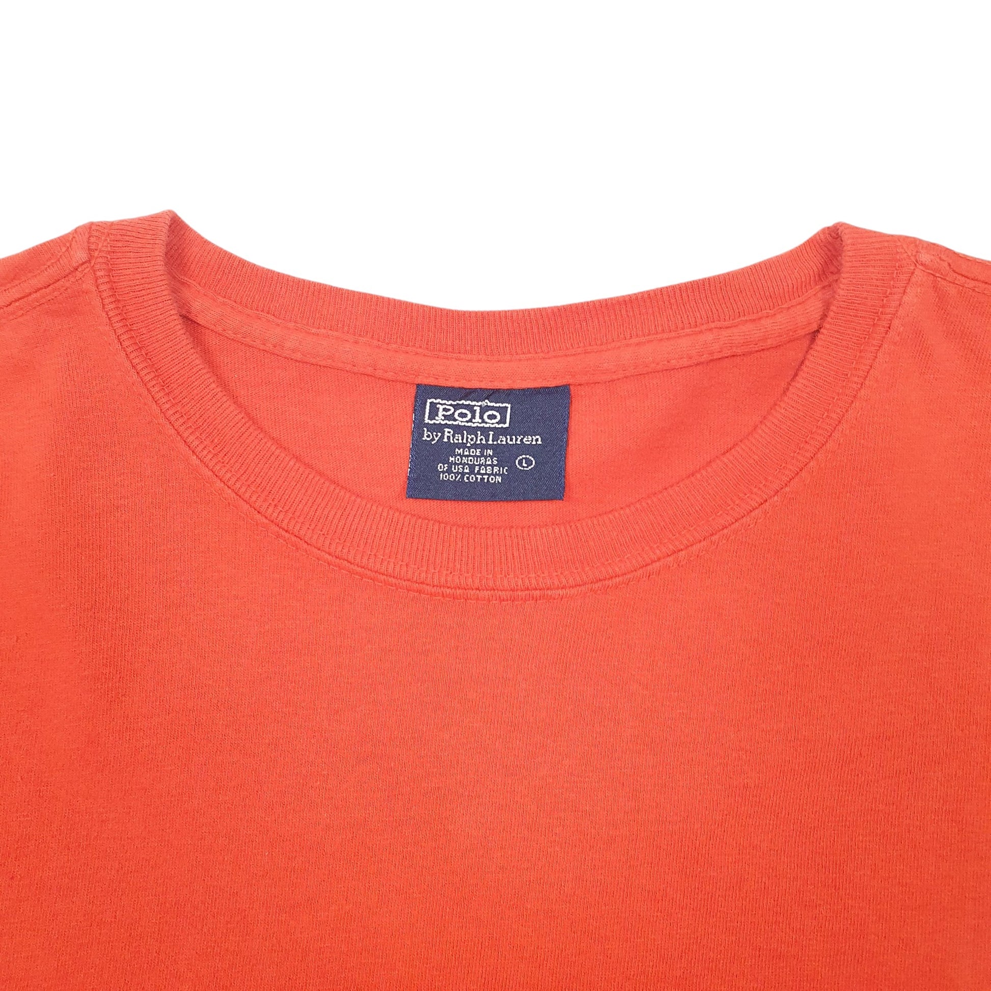 Mens Orange Polo Ralph Lauren  Long Sleeve T Shirt