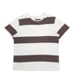 Mens Brown Lee Stripes Short Sleeve T Shirt