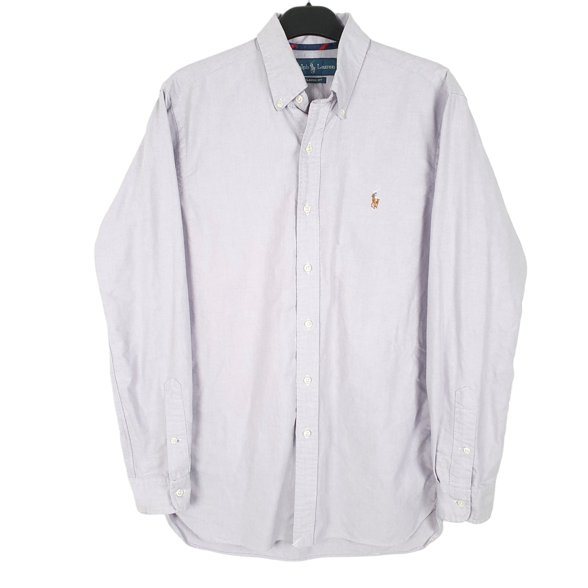 Mens Lilac Ralph Lauren Oxford Long Sleeve Shirt