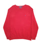 Womens Red Polo Ralph Lauren Knit Crewneck Jumper