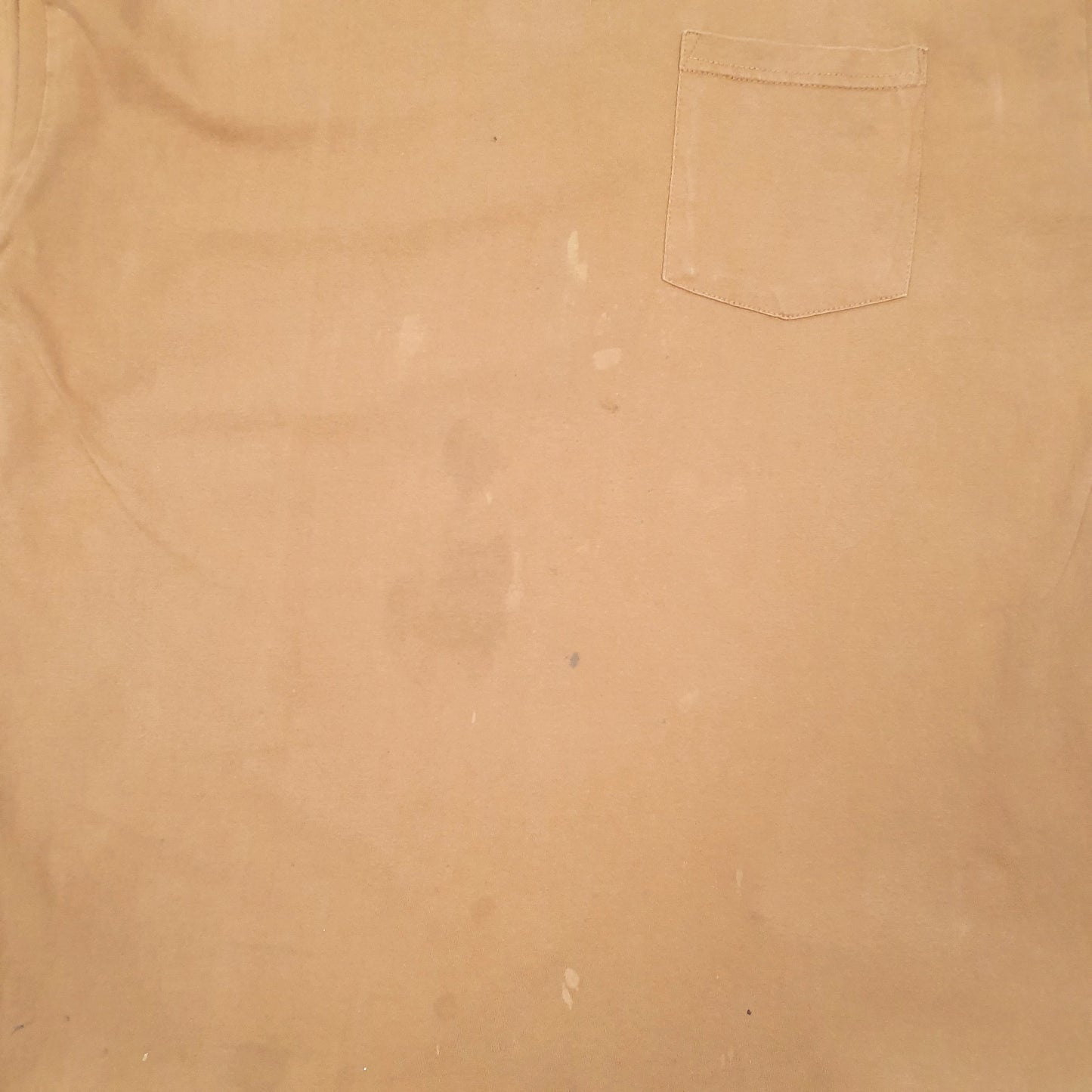 Mens Tan Dickies Pocket Workwear Short Sleeve T Shirt