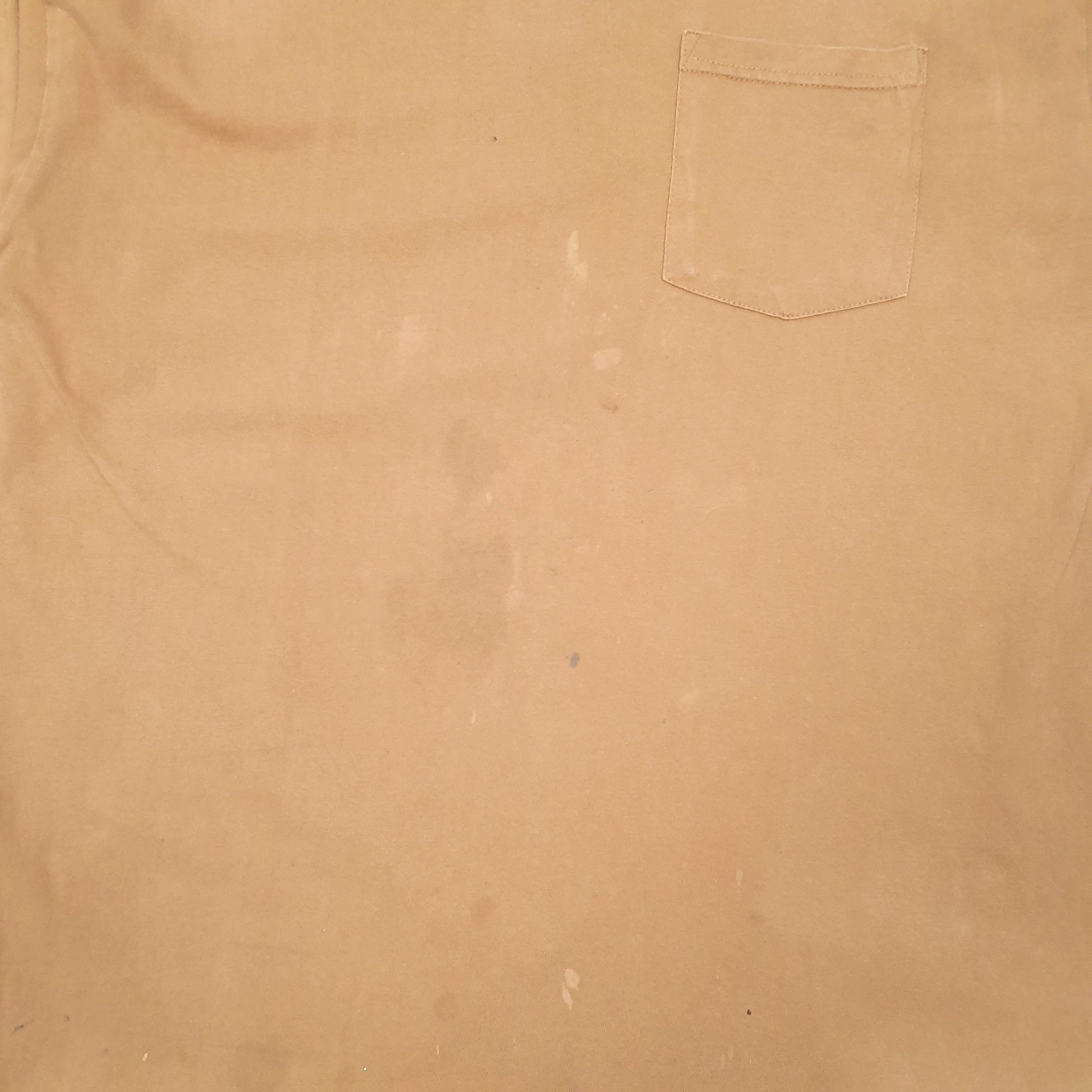 Mens Tan Dickies Pocket Workwear Short Sleeve T Shirt